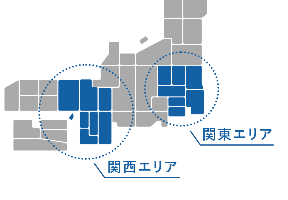 お仕事紹介可能エリア